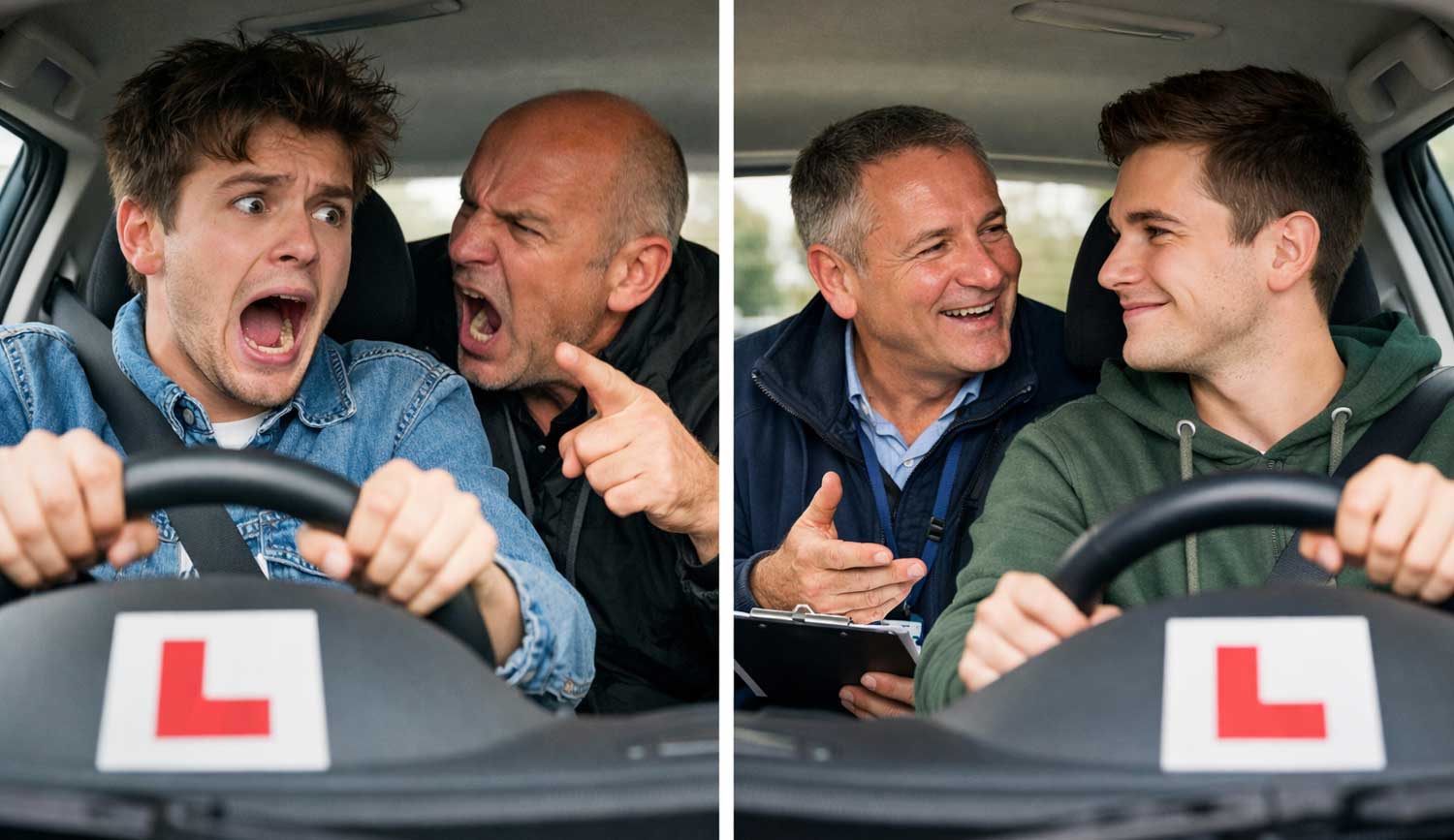 learner driver with instructor