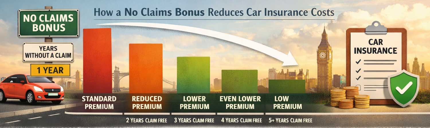 The effect of a no claims bonus on car insurance premiums